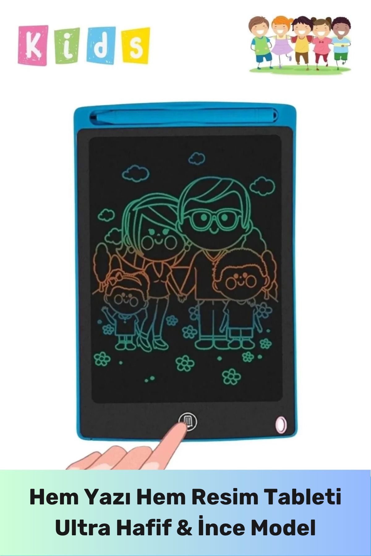 PeraNova Özel Seri Lcd Ekranlı Kalemli Dijital Çizim Tableti Yazı Tahtası Boyama Resim Akıllı Tablet 8,5 Inç