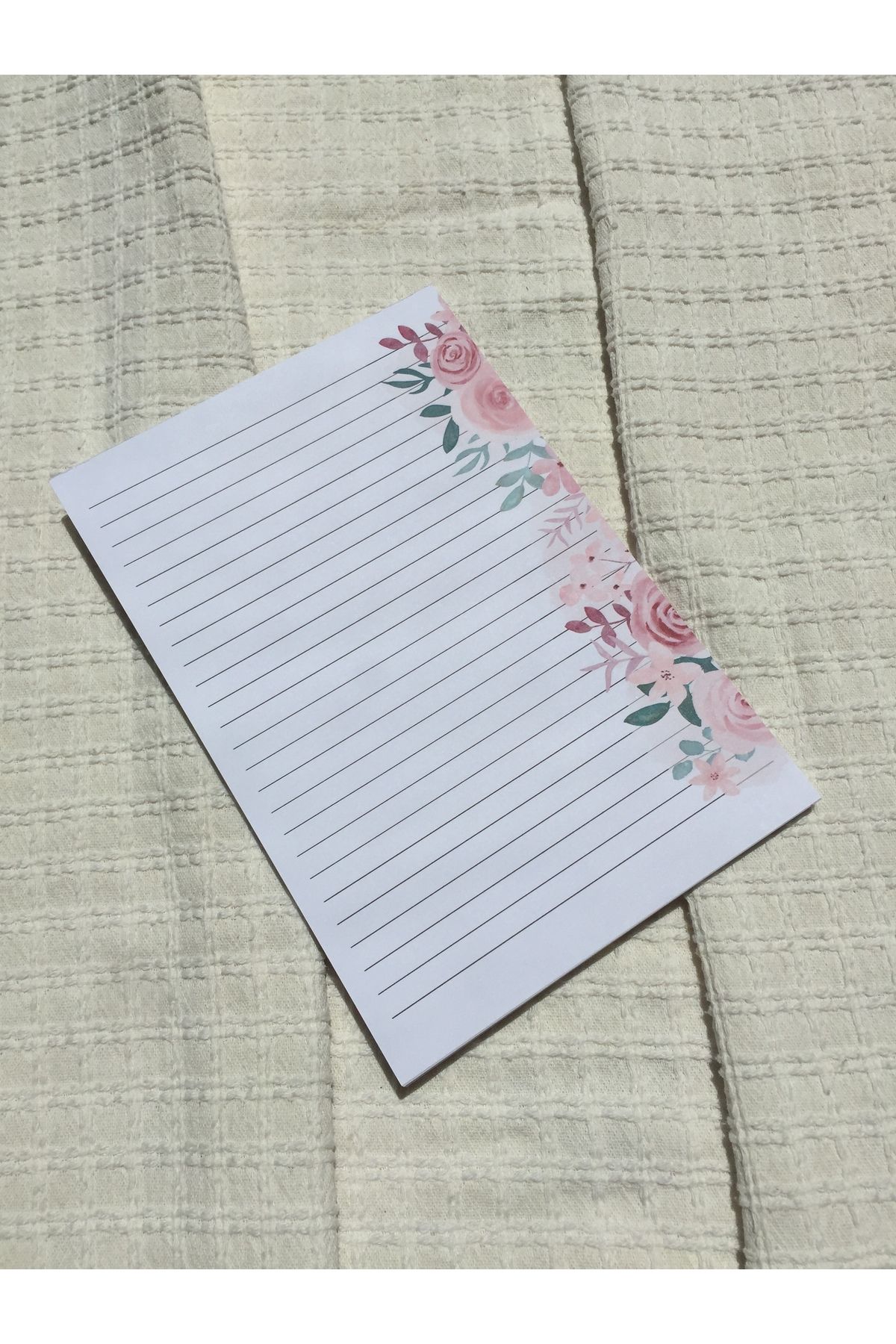 LaCerdaDesign A5 Çiçekli Notepad, Memopad Not Defteri