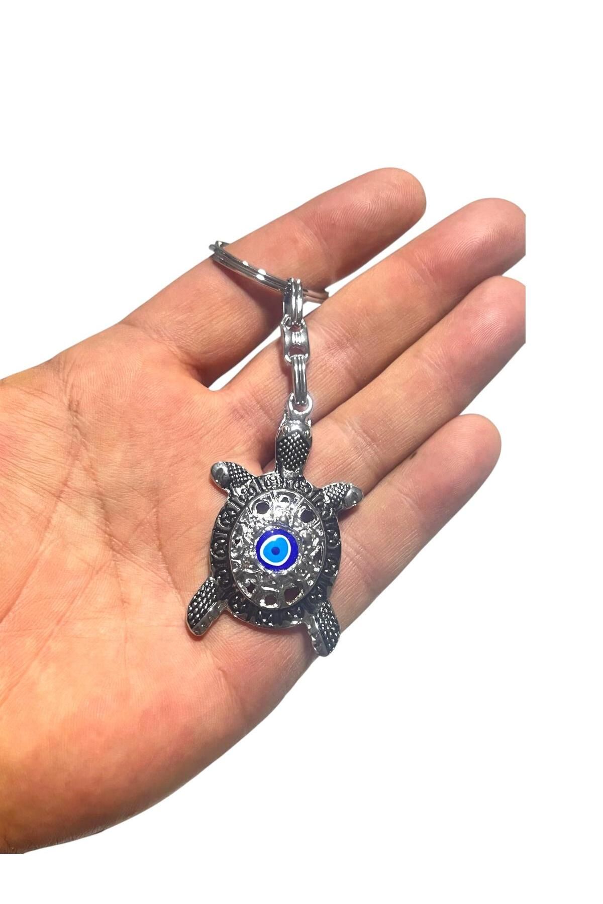 SIFIR312 Metal Nazar Boncuklu Dekoratif Anahtarlık Çanta Süsü