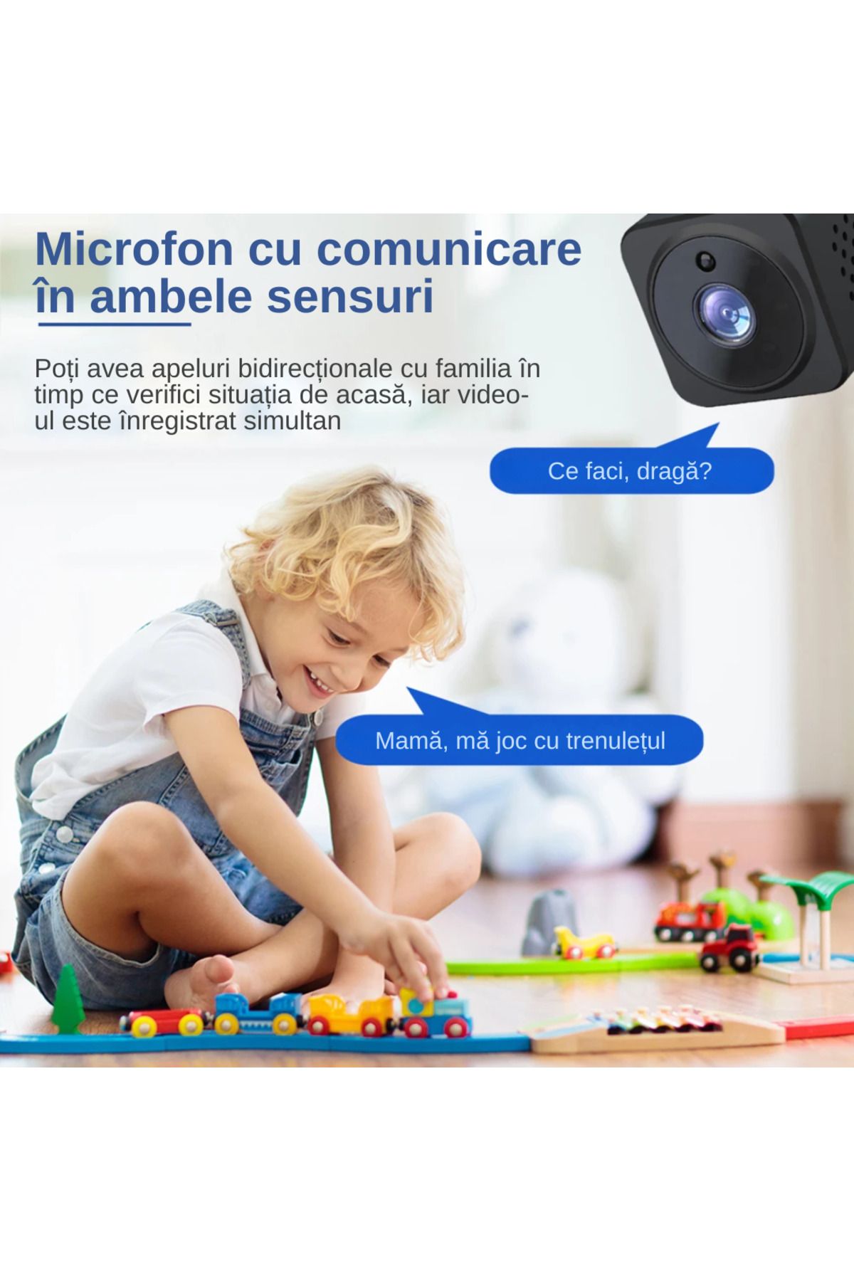 LUDORA-Mini Spy Camera As02, Spy Camera,®, Video Recording and Microphone, Wi-fi Connection, 1080p 12