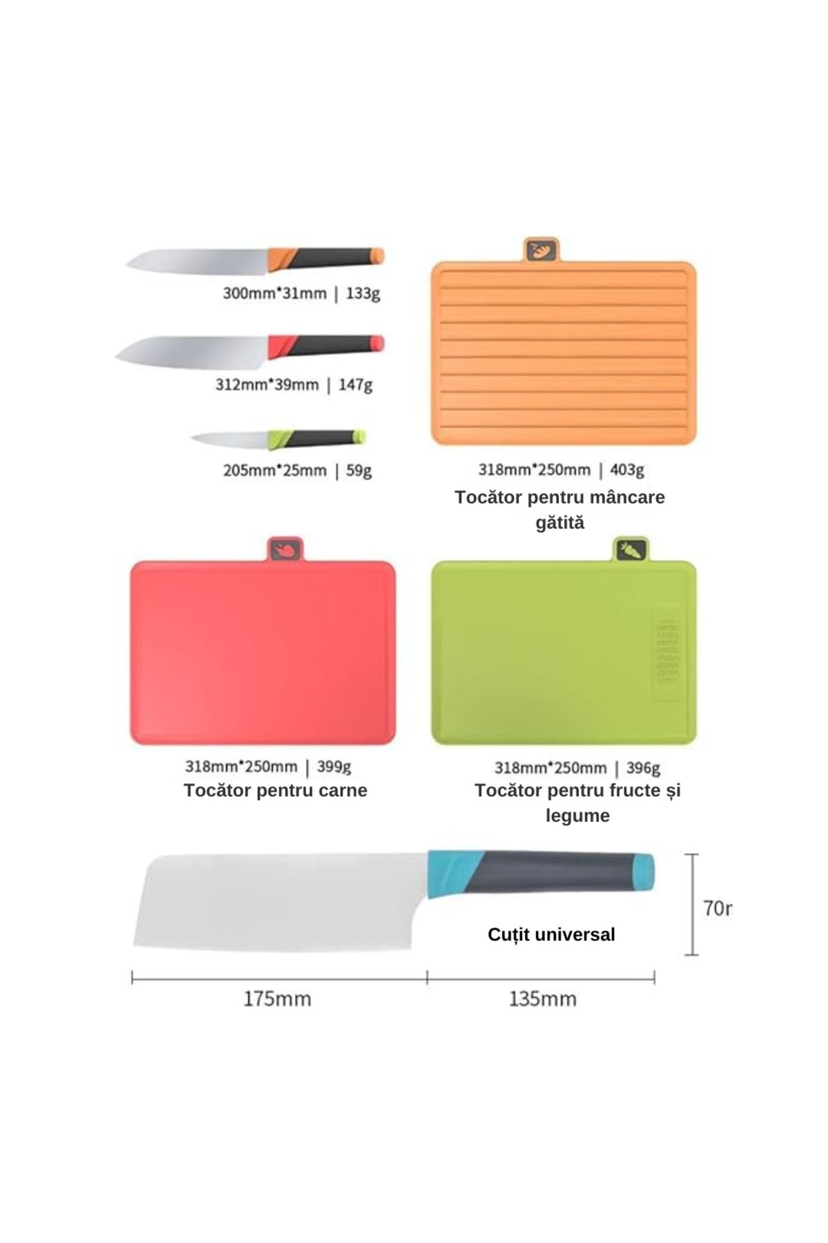 LUDORA-Professional Knife Set Plus Sterilizer and Storage Device ®, 50w Power, With UV Rays 11