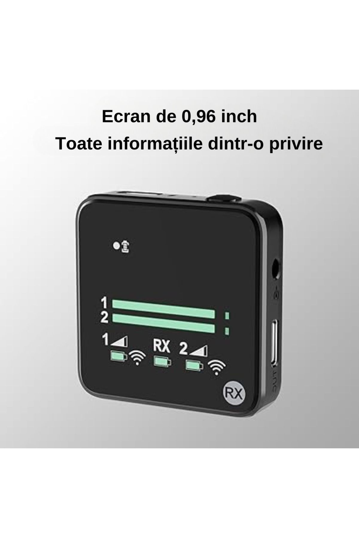 LUDORA-Lavaliera wireless, conectare wireless 2.4G, reducere zgomot, compatibil android/ios/camera video 10