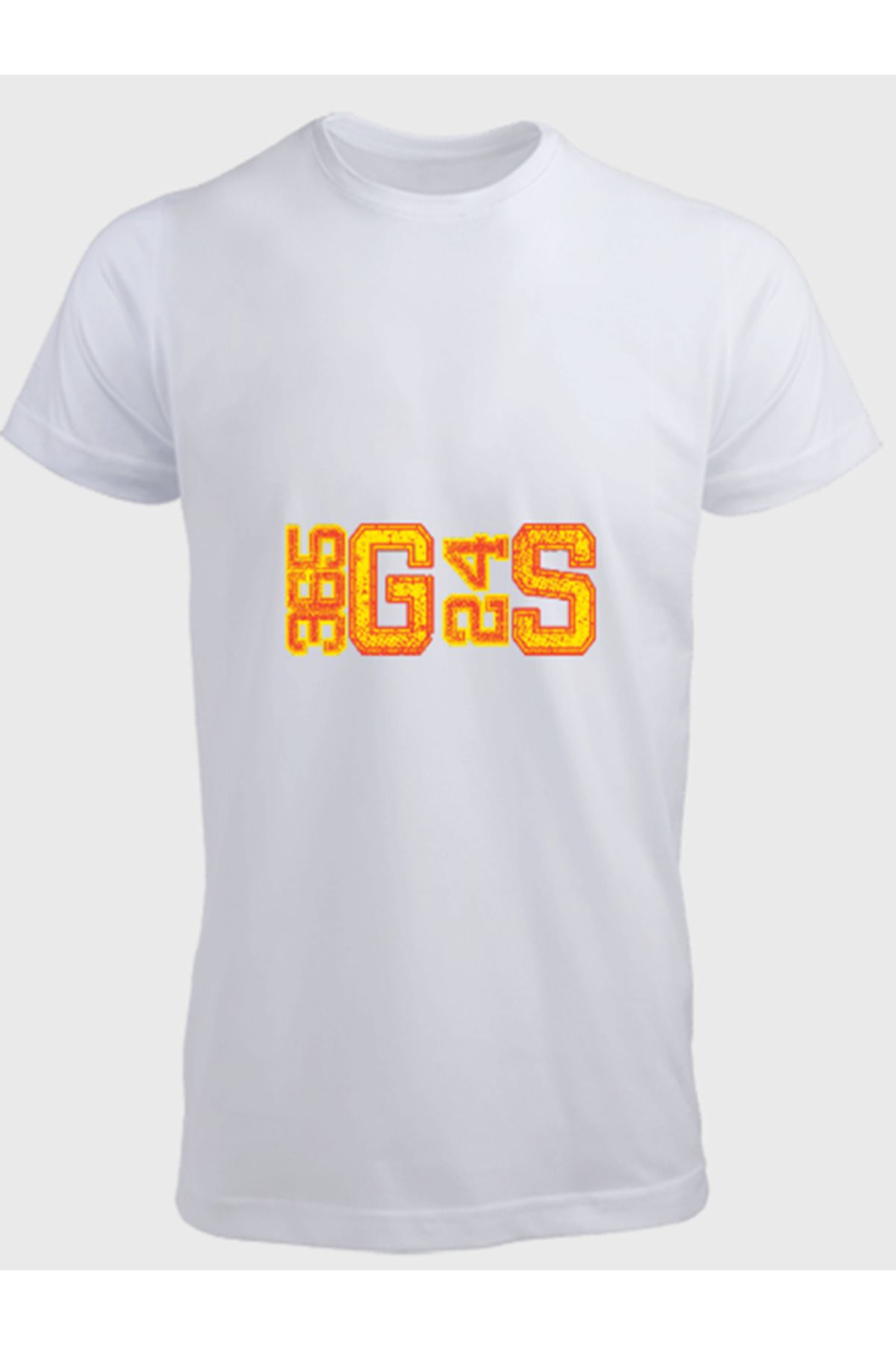 Ayka Unisex Erkek/Kadın Kişiye Özel GALATASARAY Baskılı Pamuklu Bisiklet Yaka T-Shirt
