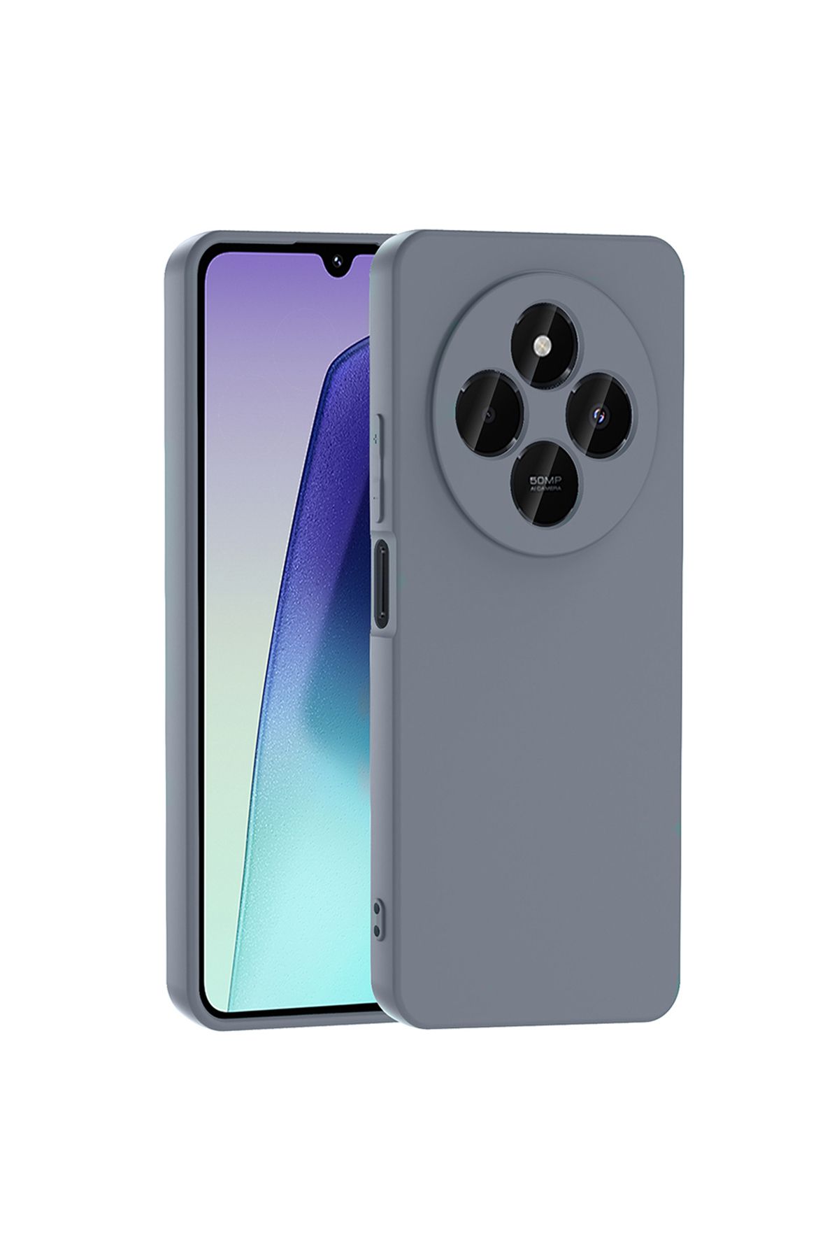 AnındaGelir Xiaomi Redmi 14C Titanyum Gri Lansman Arka Kapak Silikon Kılıf