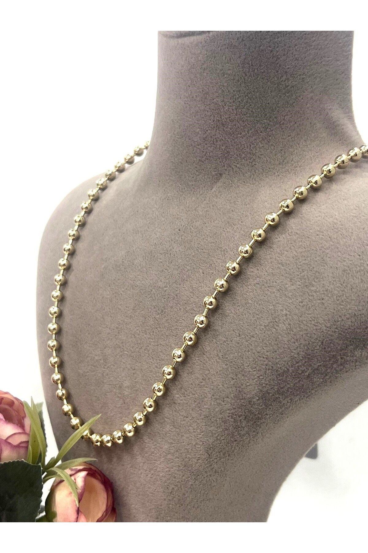 MASAL TAKI&AKSESUAR XUPING VIP Kalın 0,4mm Büyük Dorika Kolye (14k Gold - 60cm)