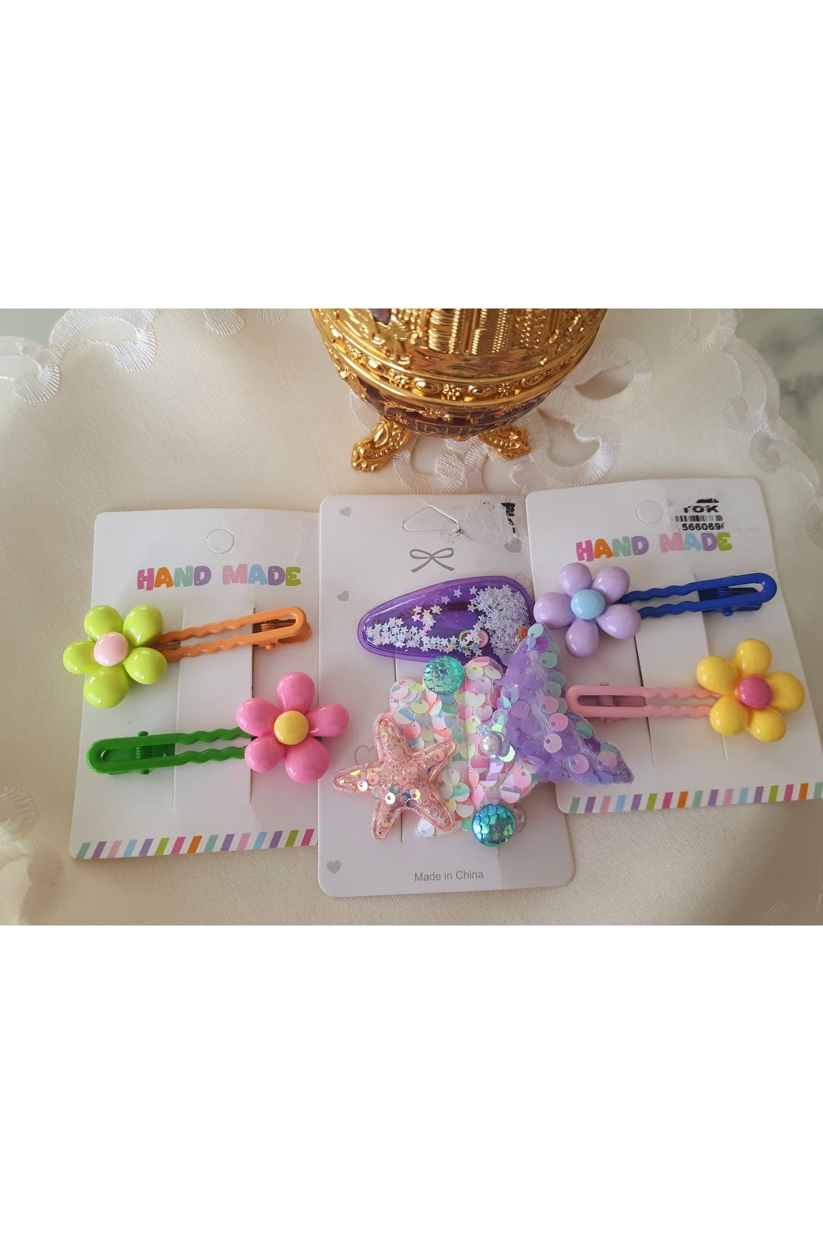özlemmmoda Kız Bebek&Çocuk Küpe Seti pembe mor