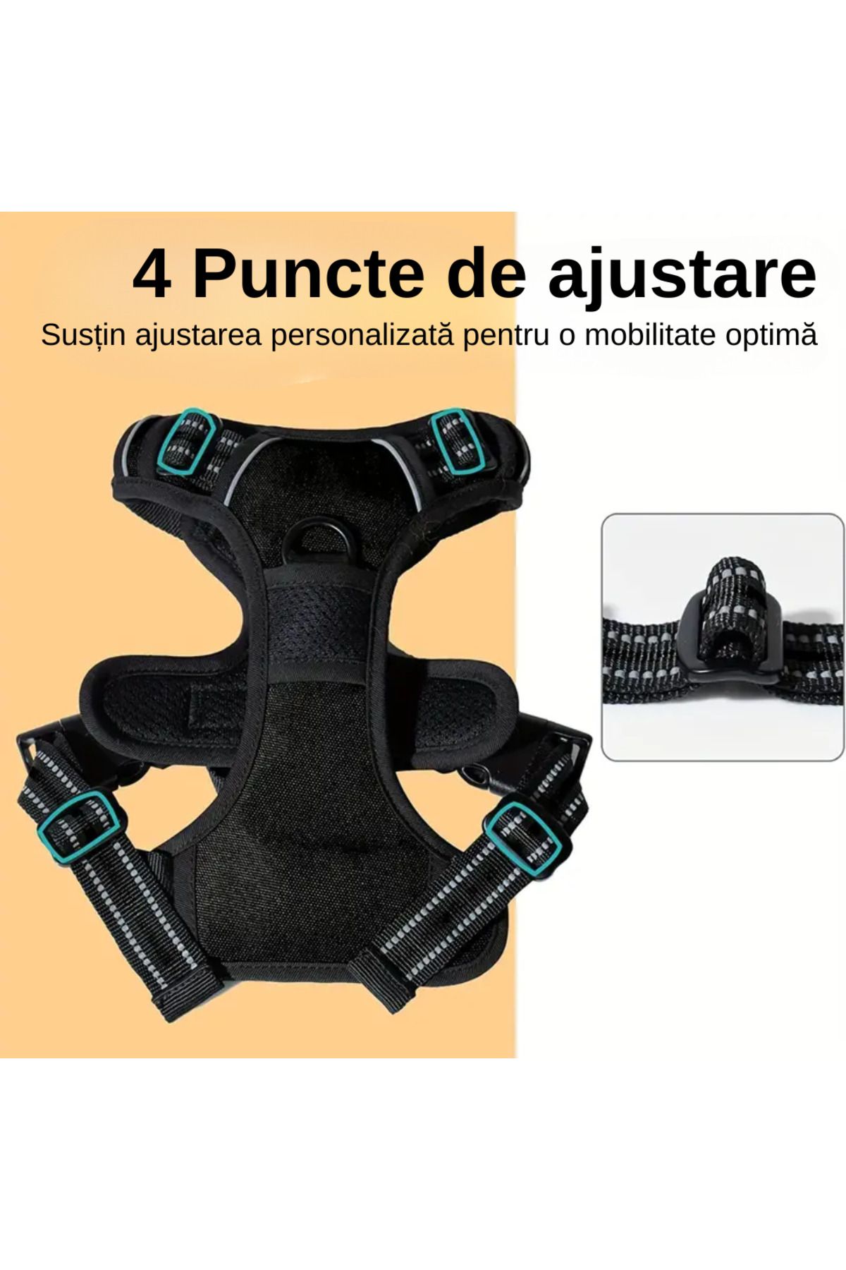 LUDORA-Dog Harness and Leash Set ®, Soft Lining, Breathable Material, Comfortable 5