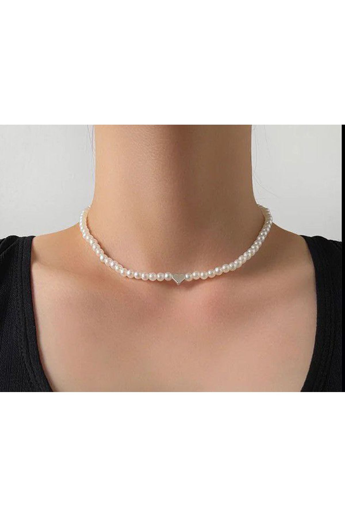 Shiklik MODA Zarif İnci Kalp Kolye - Her Tarza Uygun Şıklık