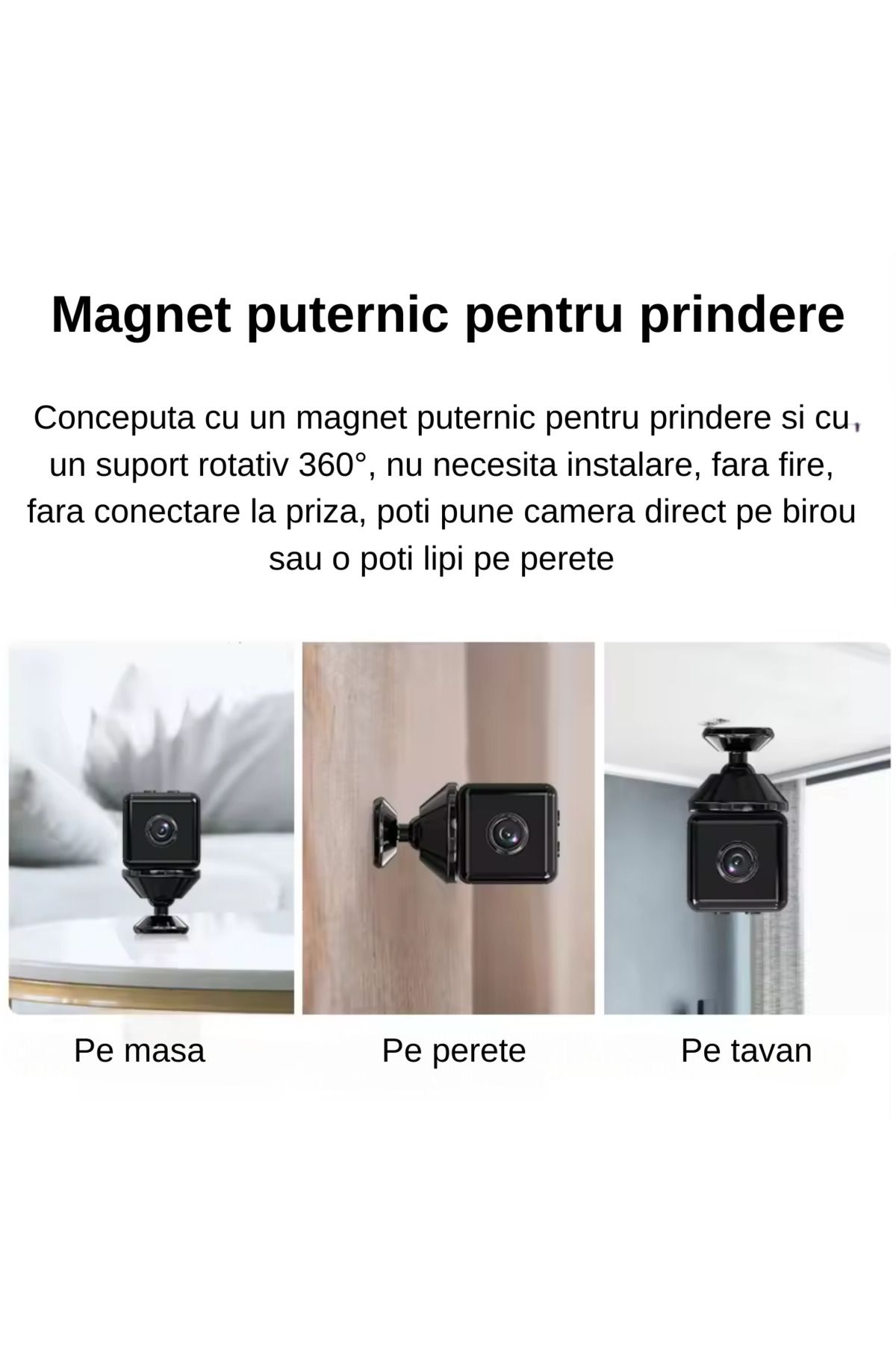 LUDORA-Mini Spy Camera X6d, Spy Camera, ®, Video Recording and Microphone, Wi-fi Connection, 1080p 3
