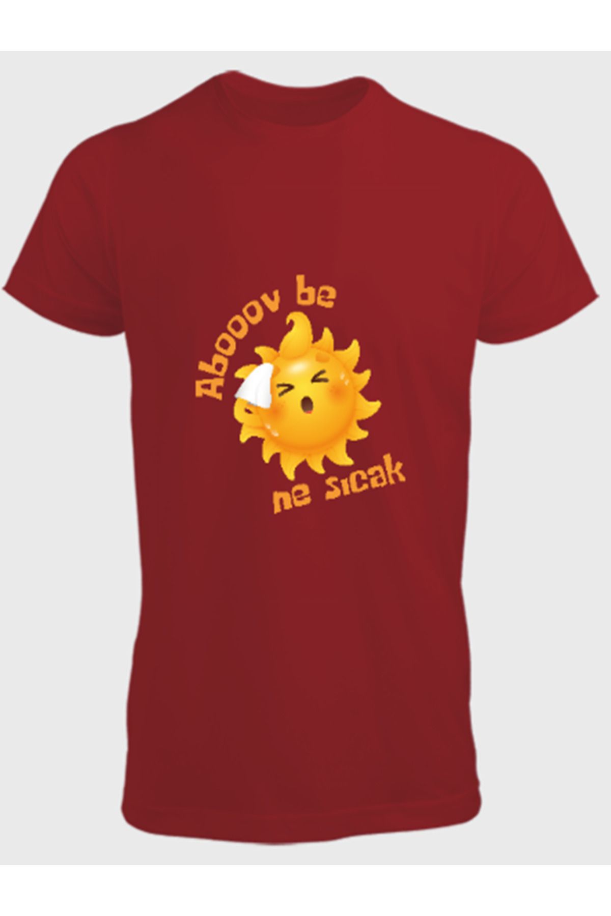 Ayka Unisex Erkek/Kadın Kişiye Özel MEMLEKETİNİZE AİT Baskılı Pamuklu Bisiklet Yaka T-Shirt