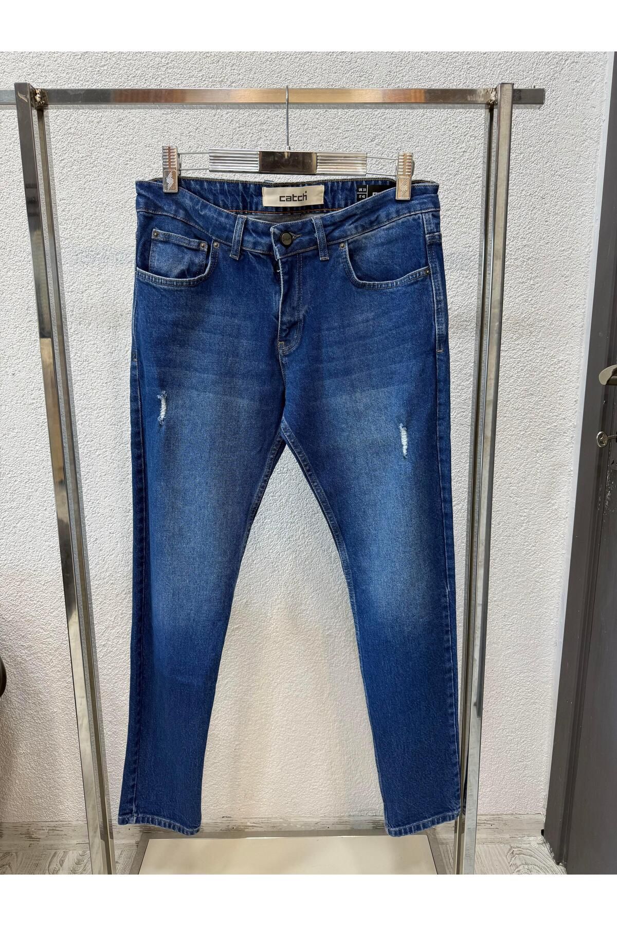 Yubacollection Kot Skinny Pantolon Mavi