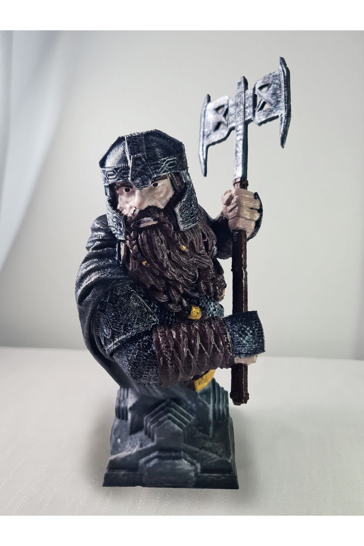 eselya Eselya3d Lord of the Rings Gimli Figür/ Yüzüklerin Efendisi Cüce Gimli Büst/18cm/fanart