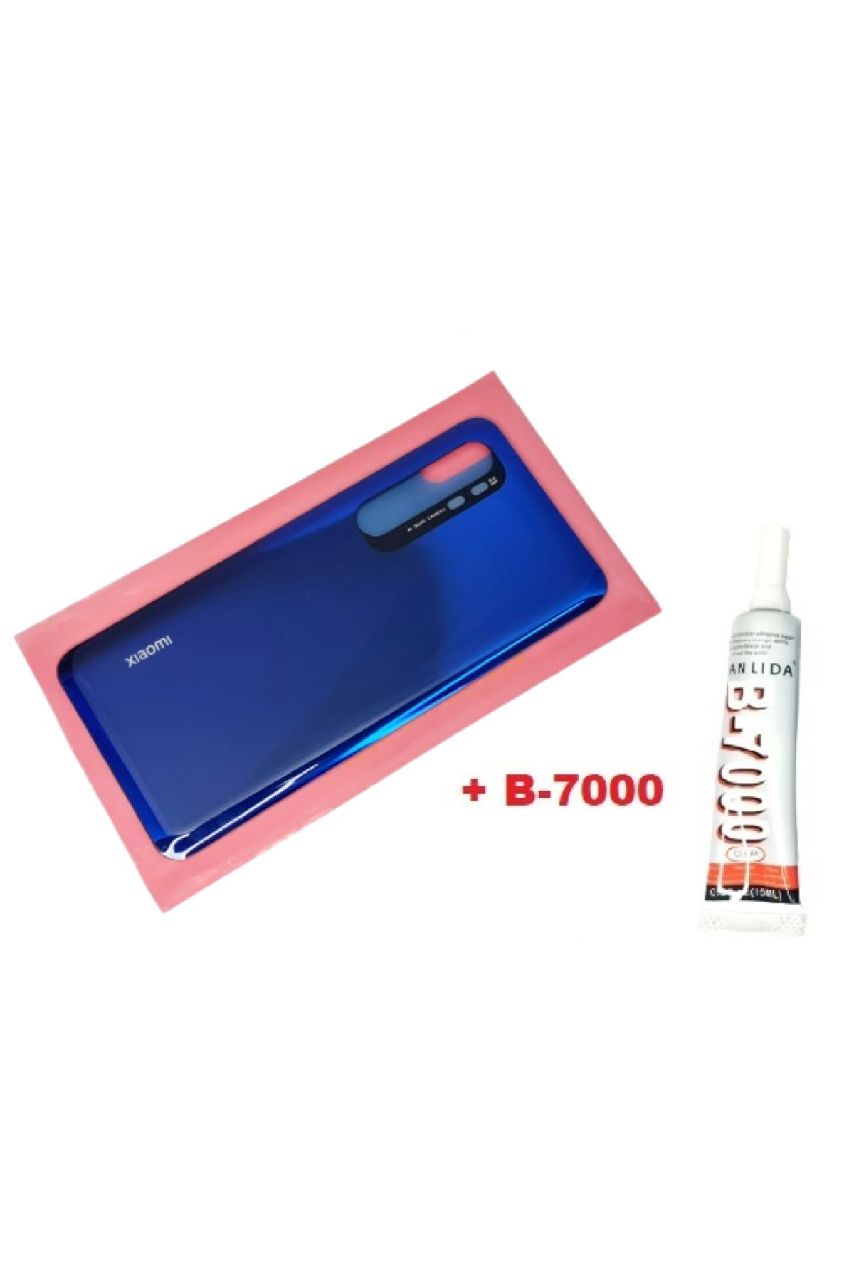 indirimplus Xiaomi Mi Note 10 Lite Arka Kapak (CAM+B 7000) MAVİ
