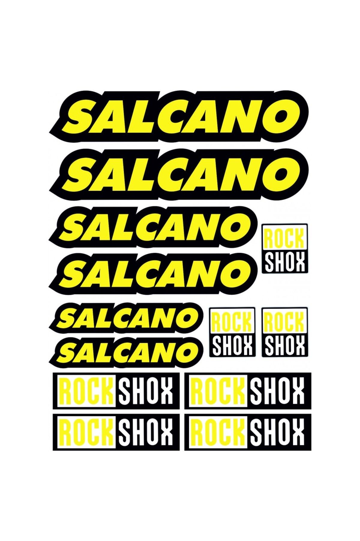 İŞCAN MOTOR SALCANO YAZI SETİ A4 SARI SALCANO STİCKER