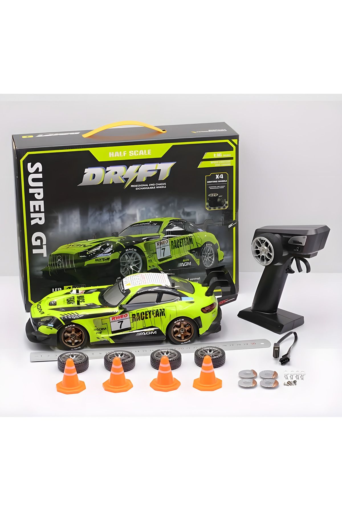 kardelen kırtasiye 1:16 Mercedes Drift 4x4 Uzaktan Kumandalı Şarjlı RC Araba 2.4ghz Hız Kontrollü