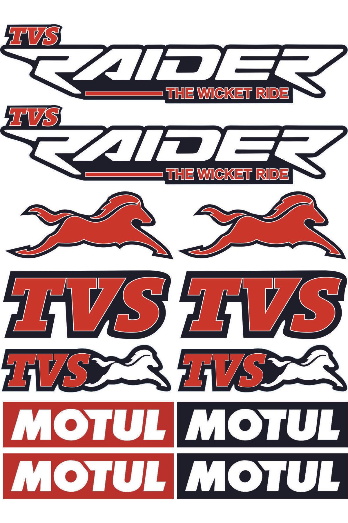İŞCAN MOTOR TVS RAİDER A4 STİCKER TVS STİCKER