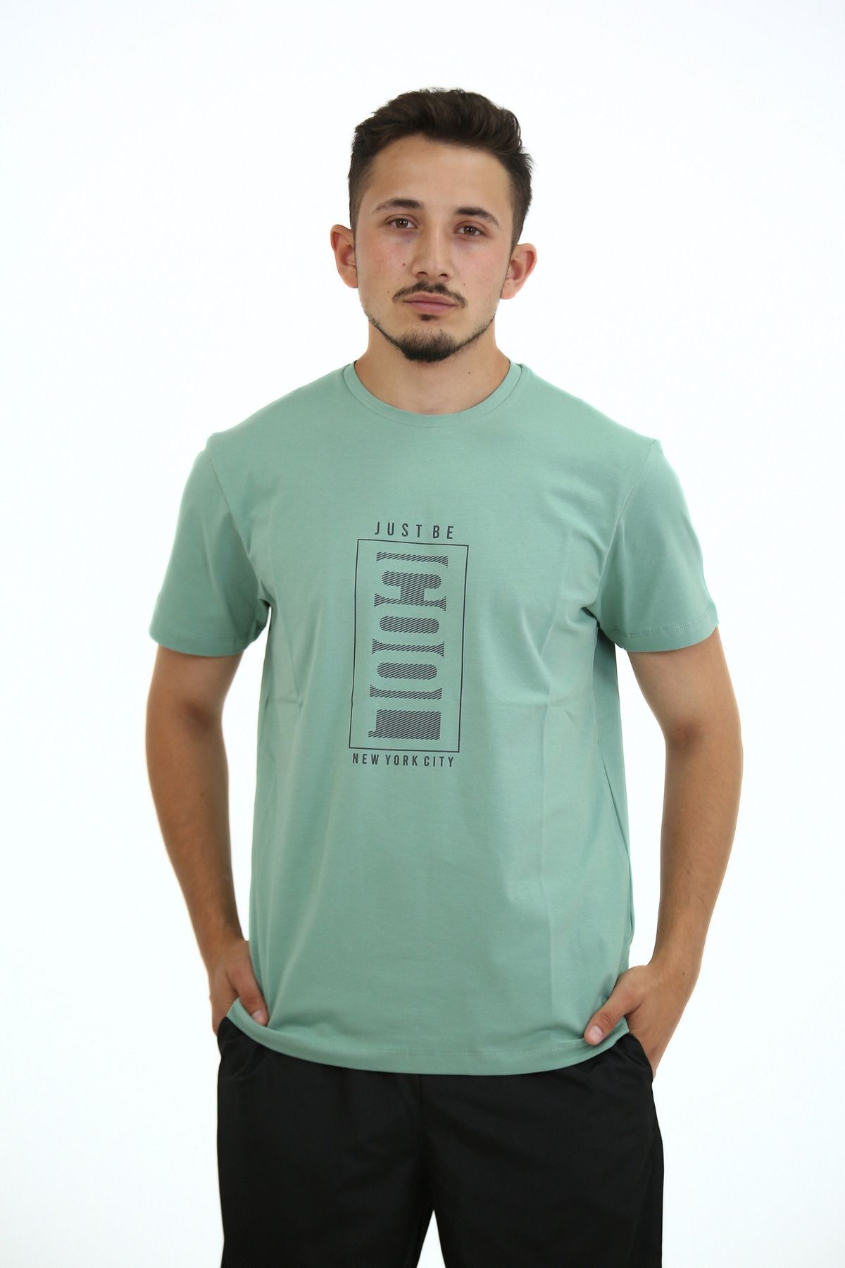 Lorenzo Mazzoli T-shirt Premium Kalite, Comfort Fit, Modern Baskılı Düz Renk Tişört