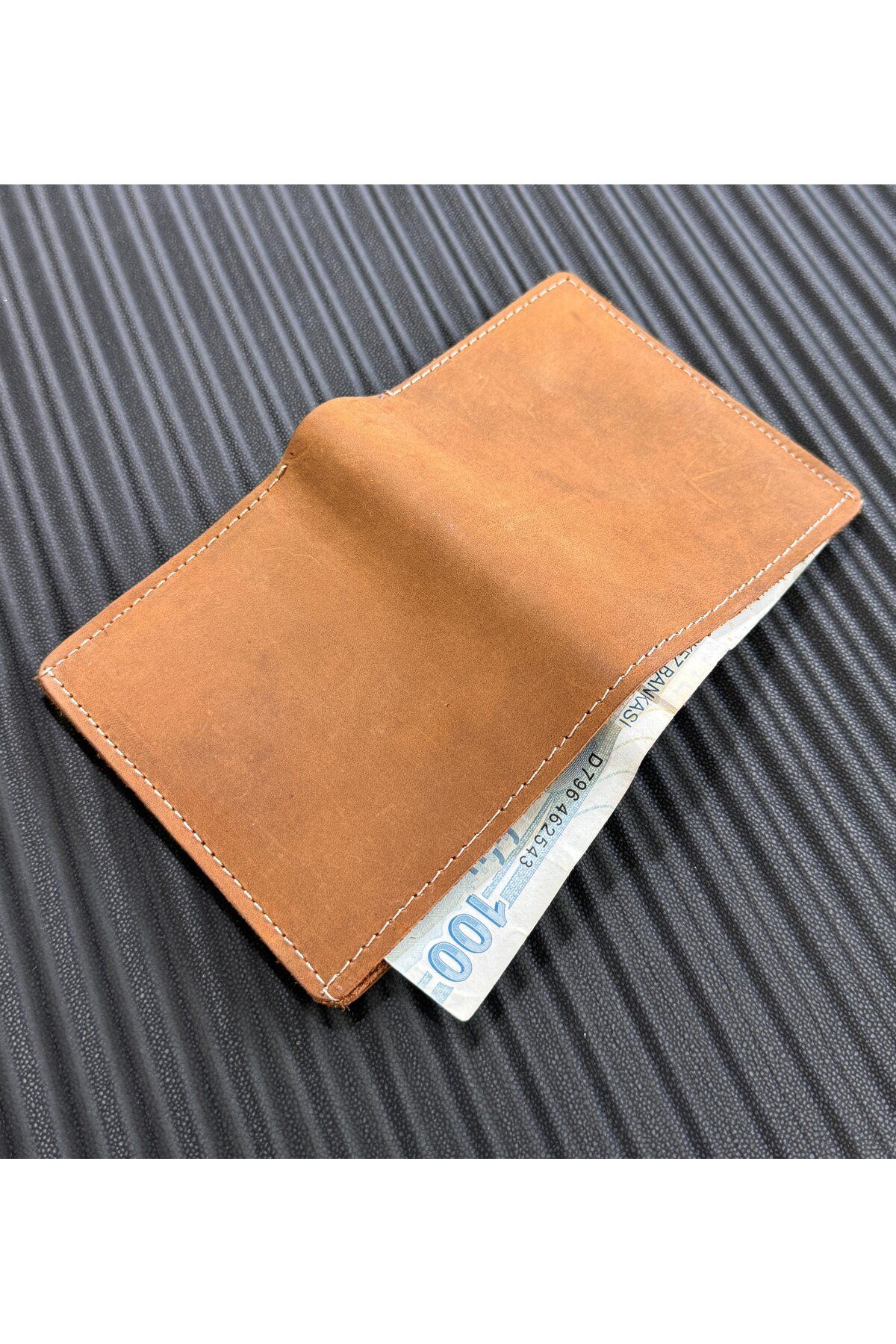 Anemore Collection DERİ CÜZDAN GERÇEK DERİ EL YAPIMI KAHVERENGİ RENKTE