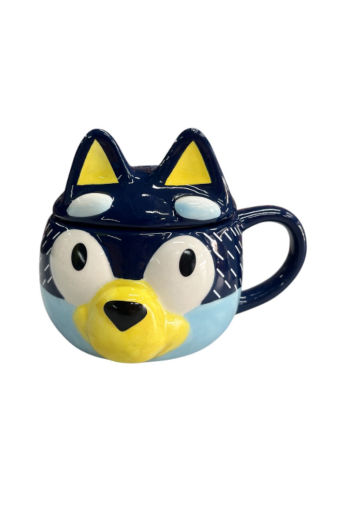 NETAVANTAJ Disney Bluey 3D Özel Tasarım Kapaklı Kupa Bardak
