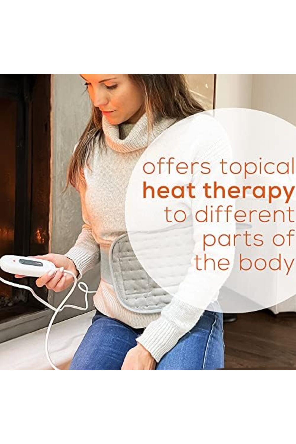 Beurer-UHP49 Heating Pad for Back Pain Relief, 6 Heat Settings, Soft Microplush, Machine Washable Fa 8