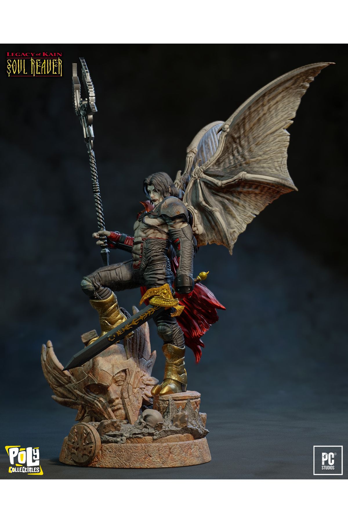 Poly Collectibles Raziel Vampire - Legacy of Kain Premium Collectibles Figure | 32 cm
