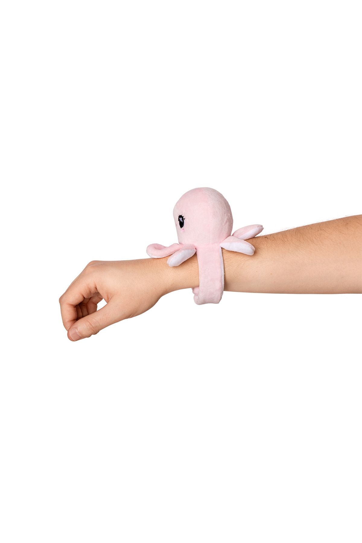 SHIVA Gift&More Pembe Peluş Sarılabilir Üzgün Gülen Ahtapot Oyuncak Kola Sarılabilen Bileklik Peluş Yumuşak Oyuncak