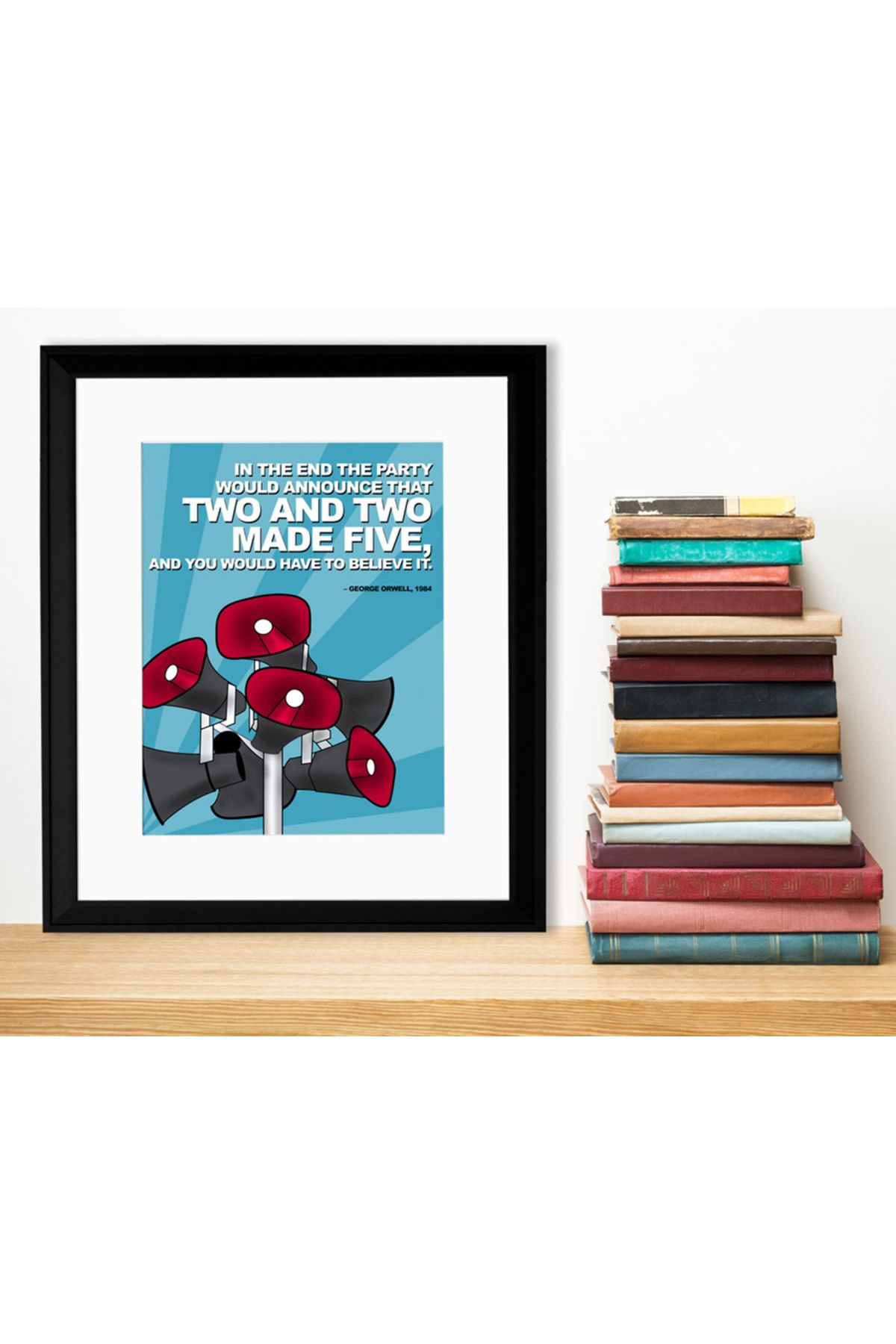 Hi Kami George Orwell Poster – 18x24 cm | 300 gr Art Kağıda Özel Baskı | Dekoratif Tasarım