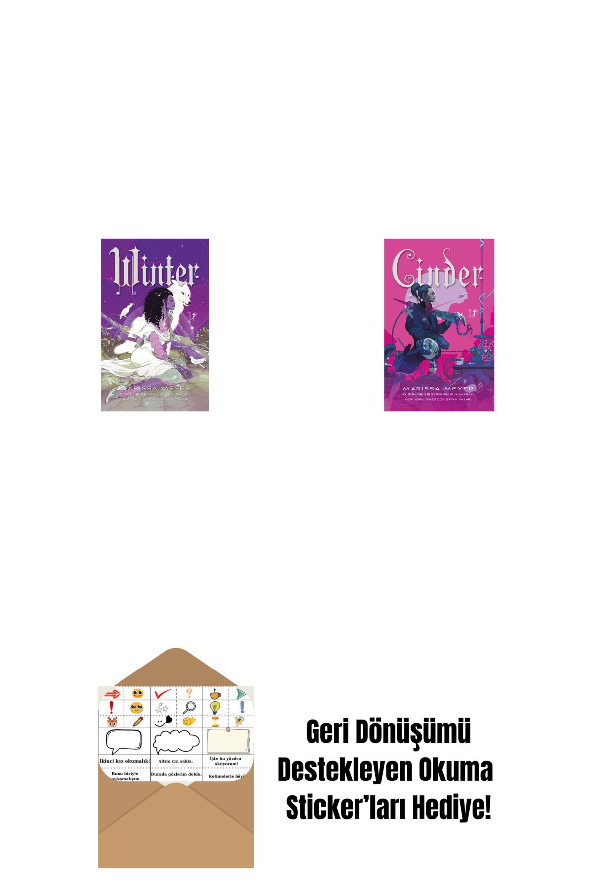 Artemis Yayınları Winter + Cinder + Okuma Sticker'ları