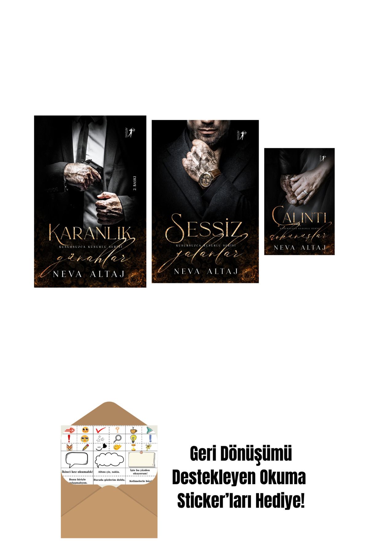 Artemis Yayınları Neva Altaj 3 Kitap Set + Okuma Sticker'ları