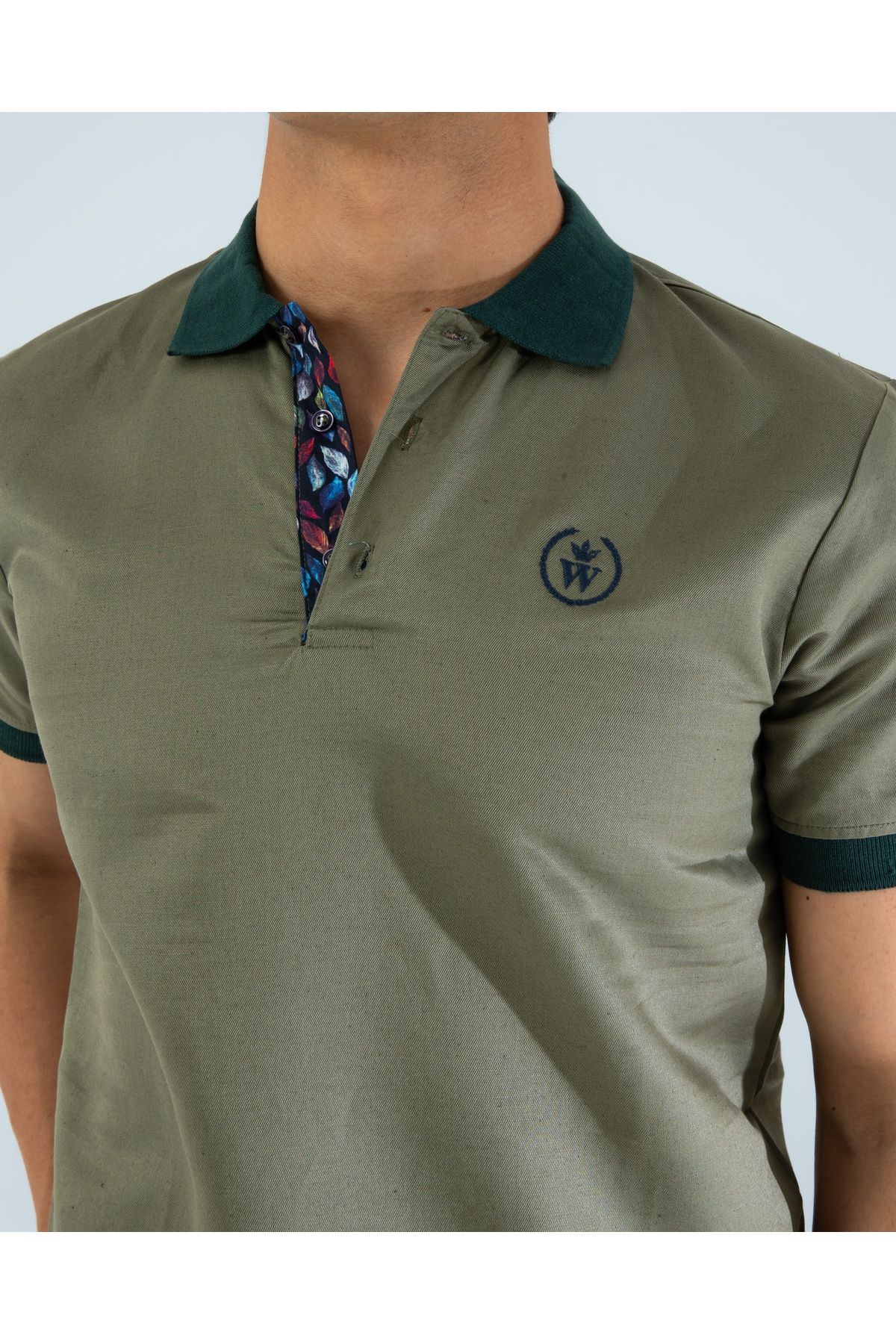 Walker London ERKEK KETEN KUMAŞ POLO YAKA T-SHIRT