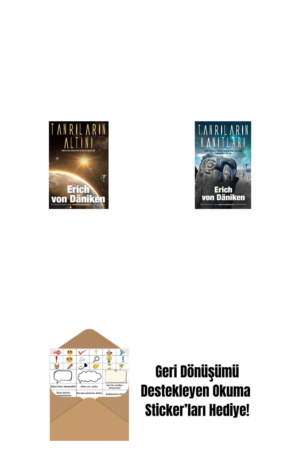 Artemis Yayınları Tanrıların Altını + Tanrıların Kanıtları + Okuma Sticker'ları