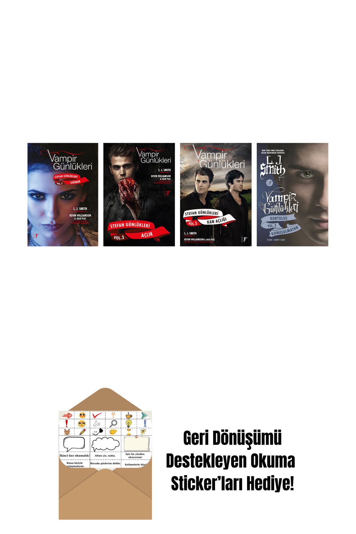 Artemis Yayınları L. J. Smith 4 Kitap Set + Okuma Sticker'ları