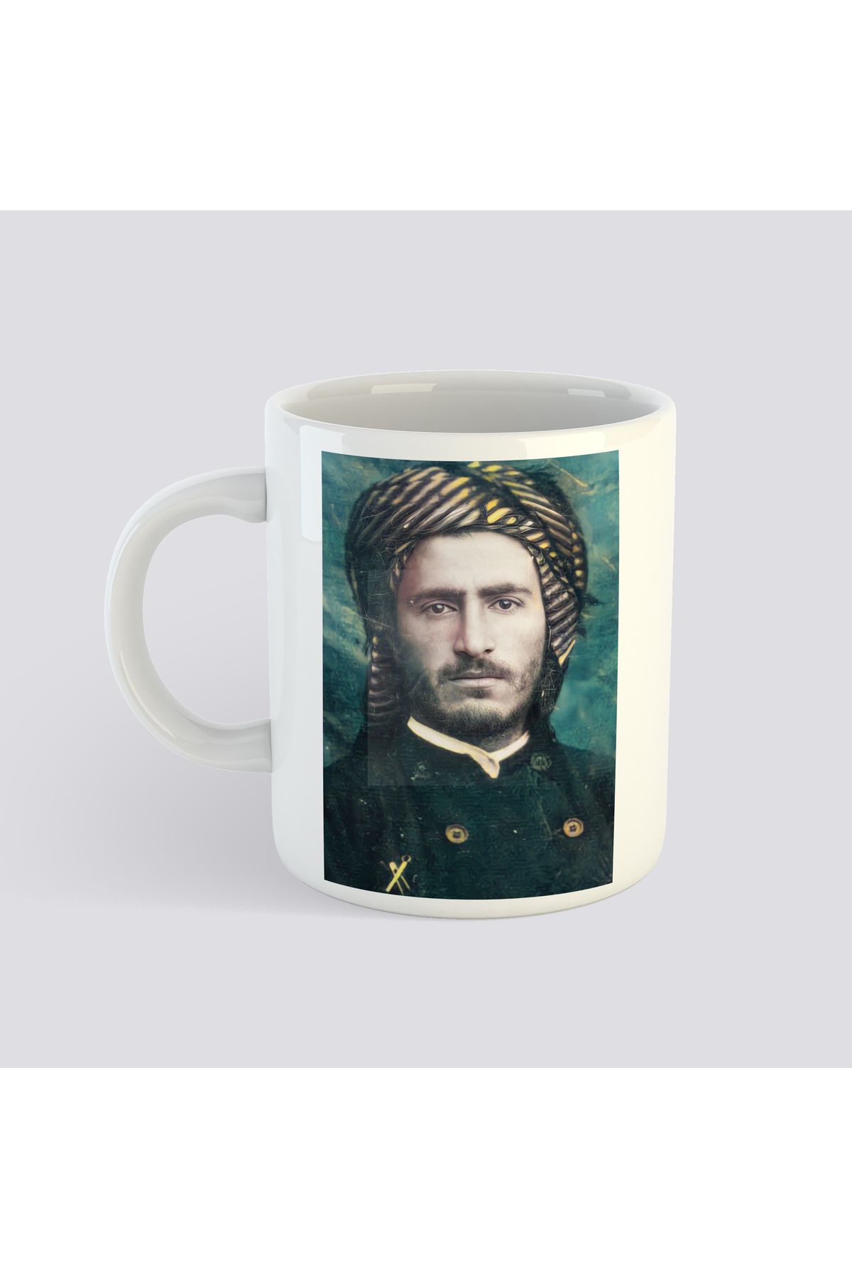 ZERYA QAZİ MUHAMMED ÖZEL KUPA BARDAK - Kupaya Qadi Muhammed - Qazi Muhammet Resimli Kupa Bardak