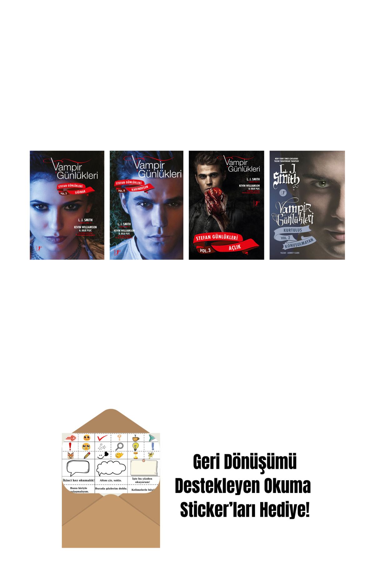 Artemis Yayınları L. J. Smith 4 Kitap Set + Okuma Sticker'ları