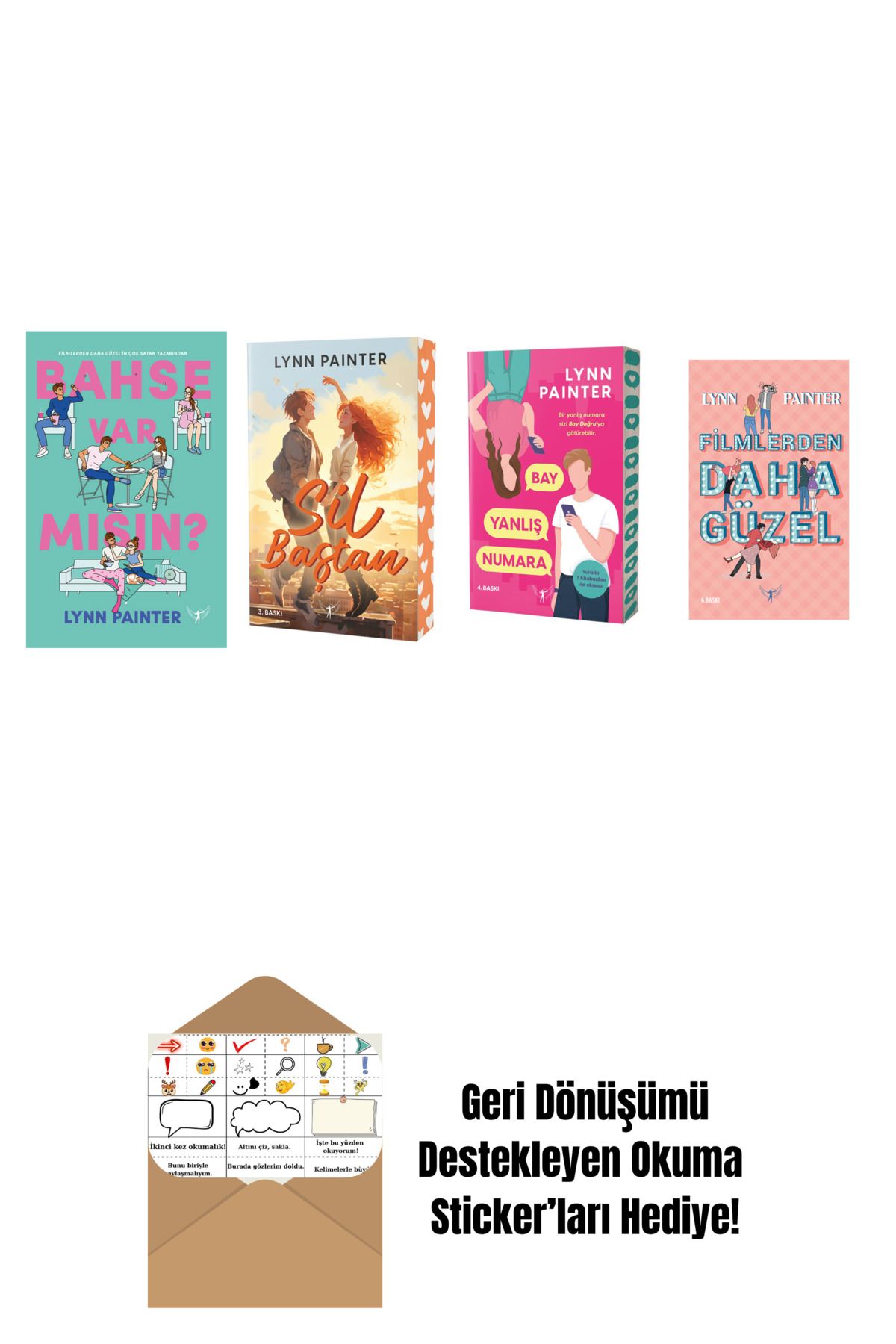 Artemis Yayınları Lynn Painter 4 Kitap Set + Okuma Sticker'ları