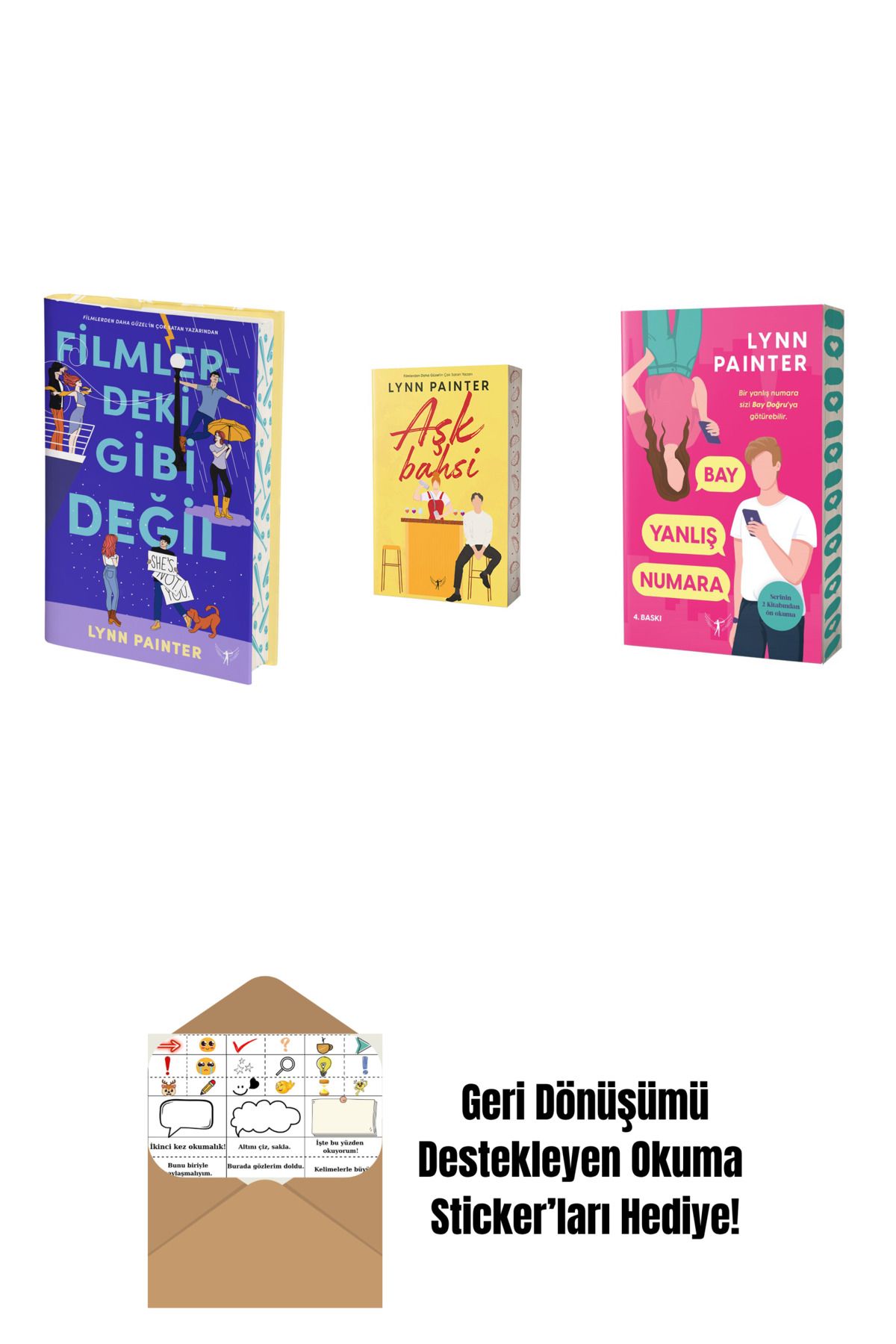 Artemis Yayınları Lynn Painter 3 Kitap Set + Okuma Sticker'ları