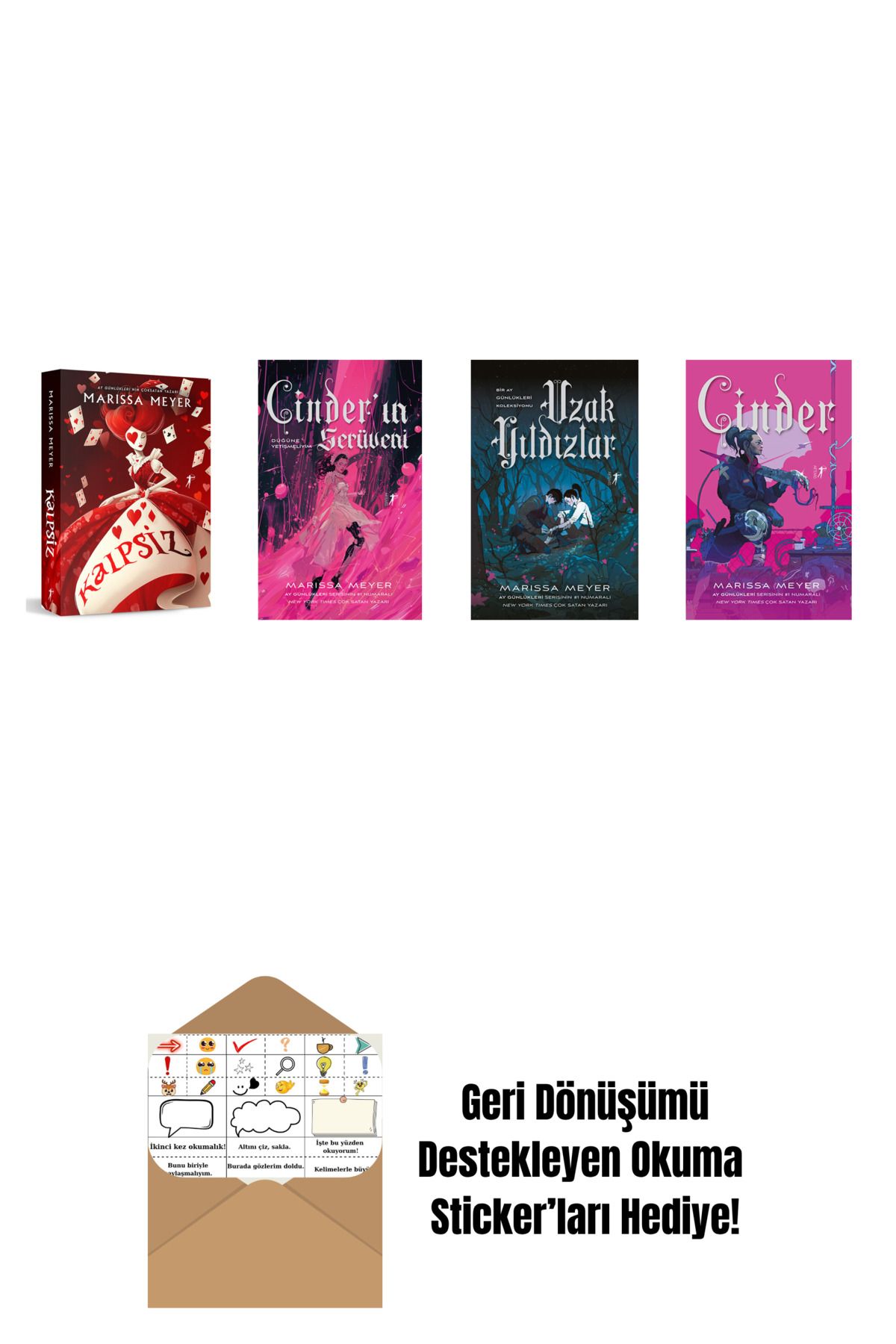 Artemis Yayınları Marissa Meyer 4 Kitap Set + Okuma Sticker'ları