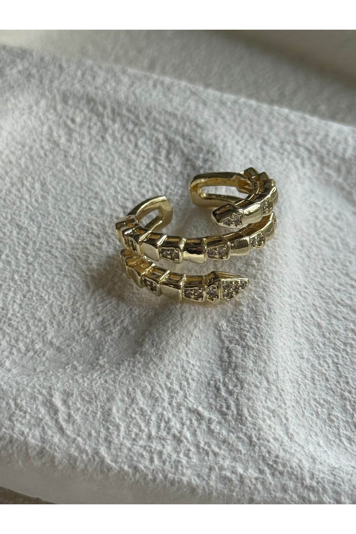 Rossetto Atelier İthal Taşlı Serpent Yüzük