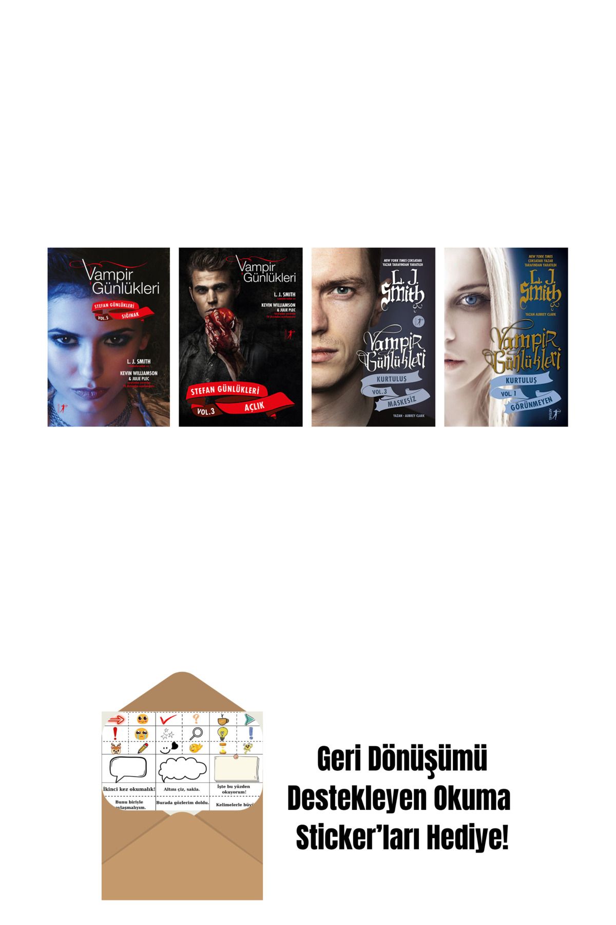 Artemis Yayınları L. J. Smith 4 Kitap Set + Okuma Sticker'ları
