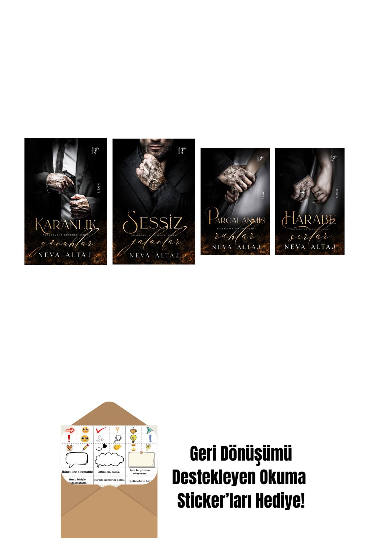 Artemis Yayınları Neva Altaj 4 Kitap Set + Okuma Sticker'ları