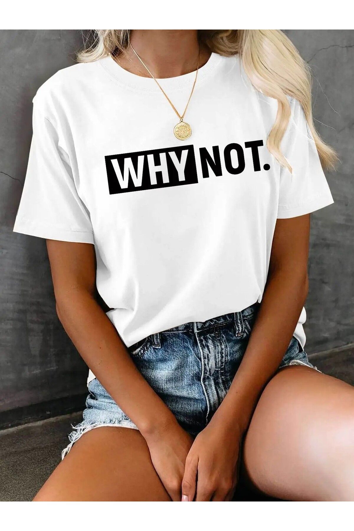LEIVOR Why Not. Baskılı Kadın T-shirt