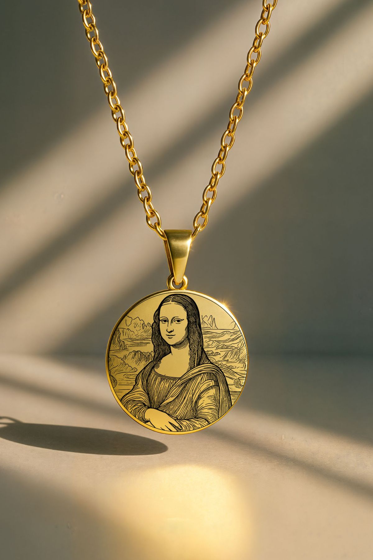 ArtinArt Mona Lisa - Leonardo Da Vinci | 316l Çelik Kolye