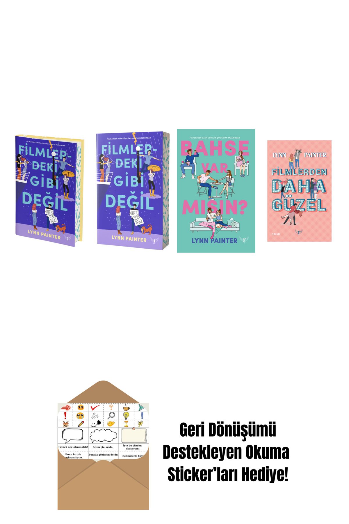 Artemis Yayınları Lynn Painter 4 Kitap Set + Okuma Sticker'ları