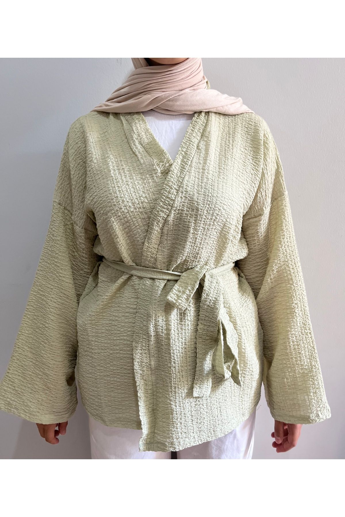 FASİON Belden Bağlamalı Suzi Kimono