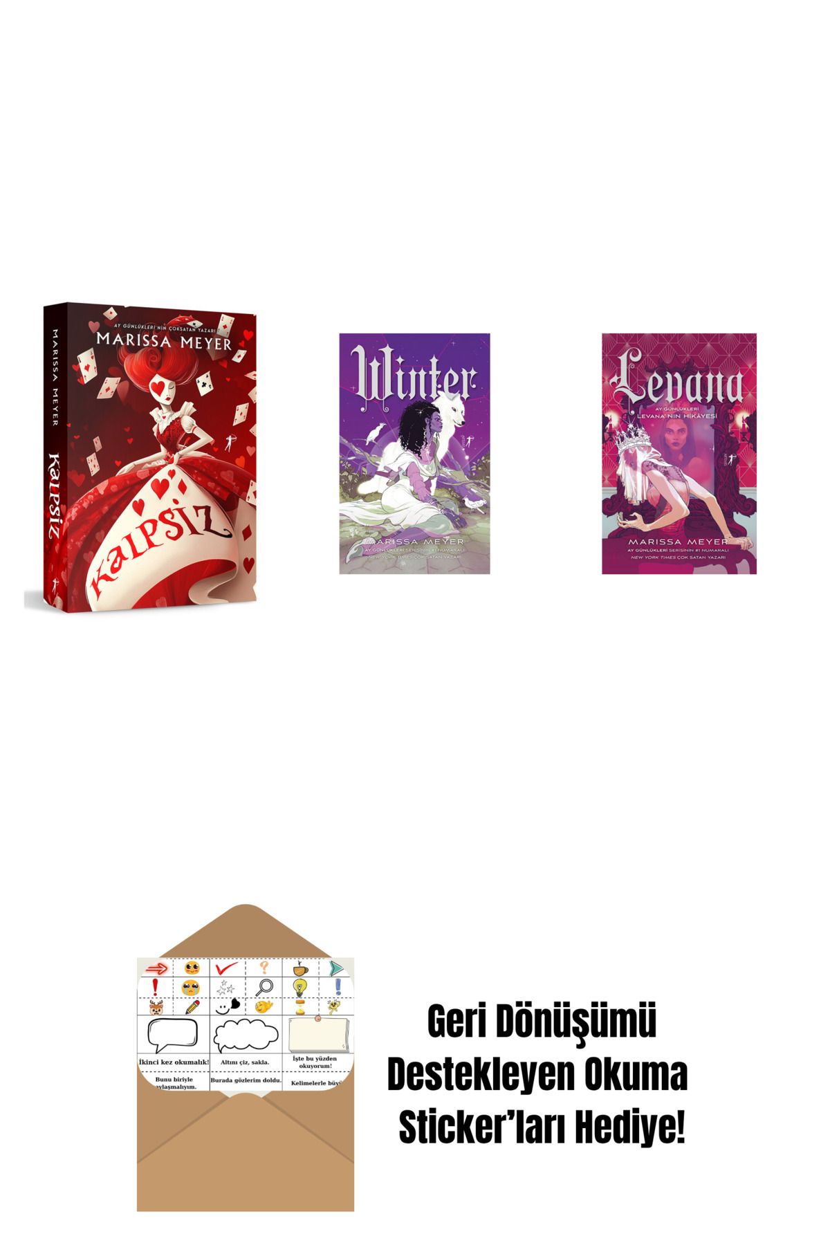 Artemis Yayınları Marissa Meyer 3 Kitap Set + Okuma Sticker'ları