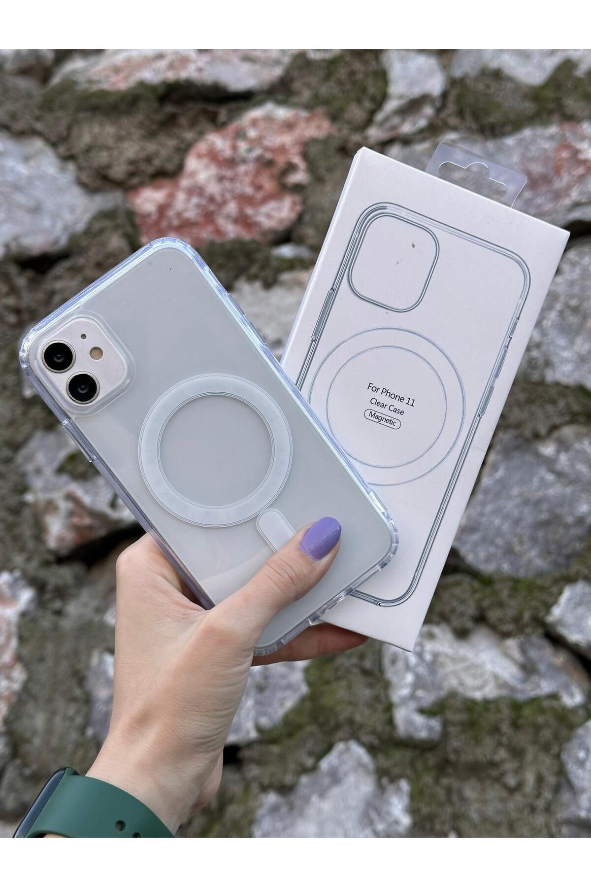 Store Iphone 12/12 Pro Uyumlu MAGSAFE Özellikli Şeffaf Kılıf