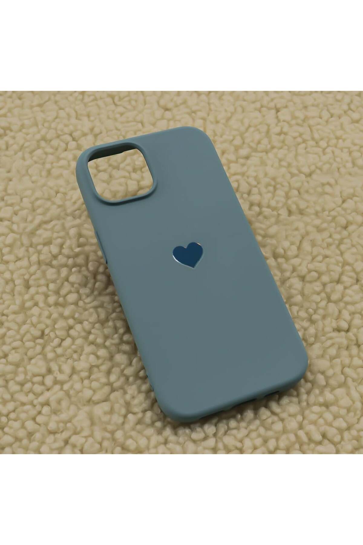 Case&Case iPhone 13 Pro Uyumlu Renk Uyumlu Kalp Baskılı Lansman Kılıf