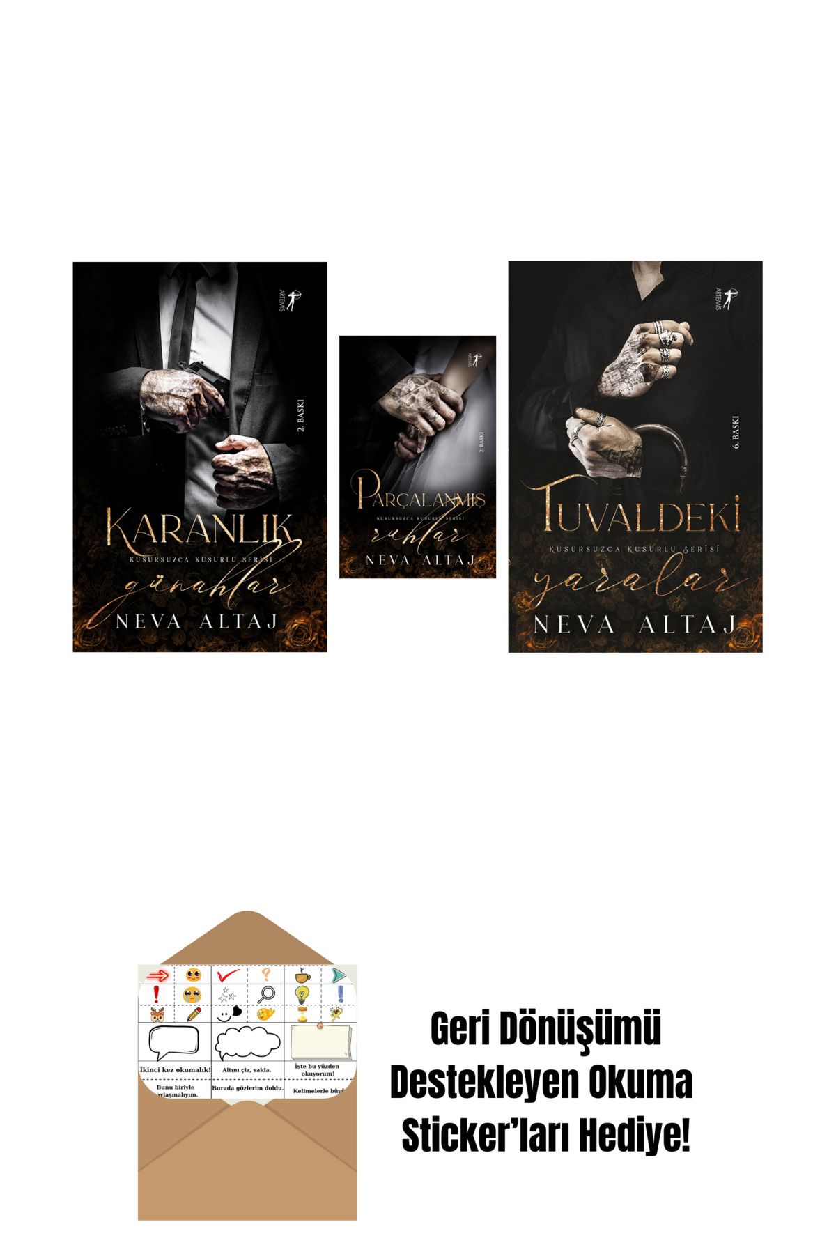 Artemis Yayınları Neva Altaj 3 Kitap Set + Okuma Sticker'ları