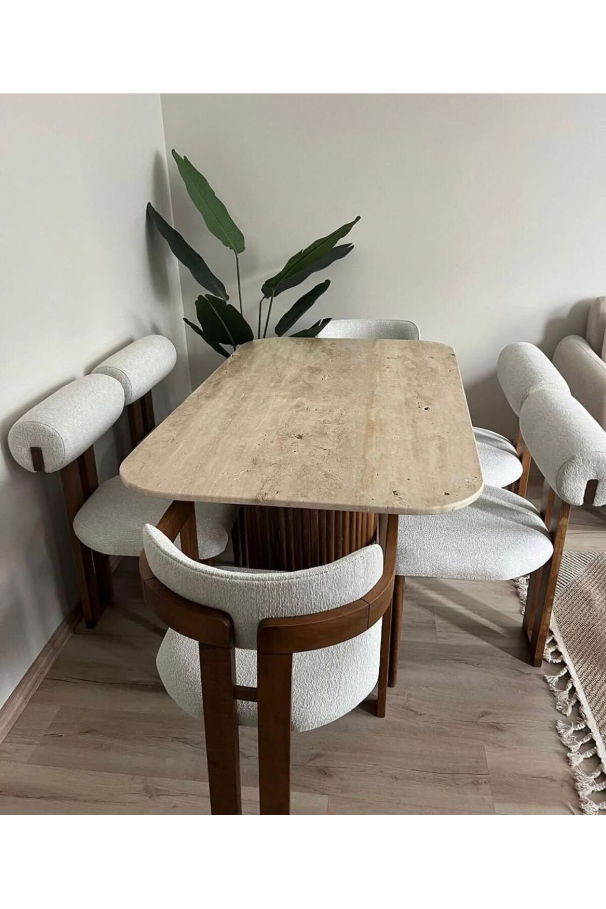 Home Marmorex Design Traverten Yemek Masası