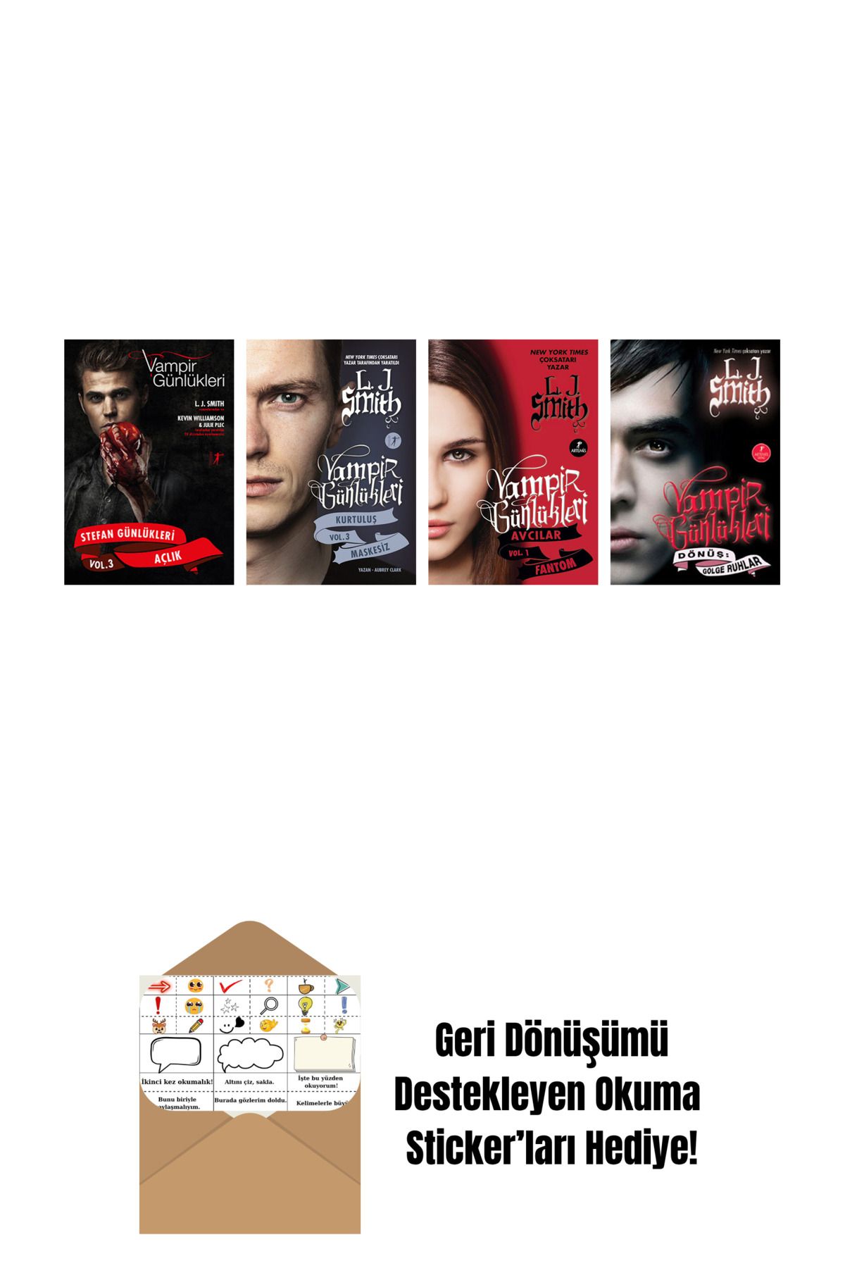 Artemis Yayınları L. J. Smith 4 Kitap Set + Okuma Sticker'ları